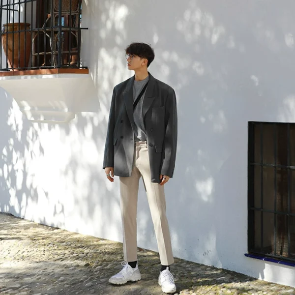 MRCYC Autumn New Men's Casual Suits Korean Small Suits Men's Loose Men's Blazer Suits Suits