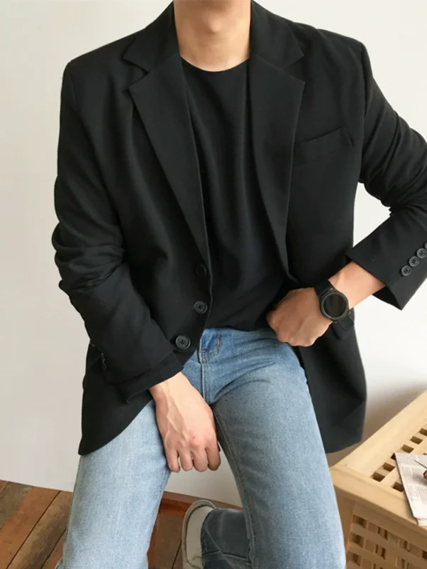 MRCYC Korean blazer, men's trend, casual and loose, handsome little suit top, men's light and familiar style, men's wear