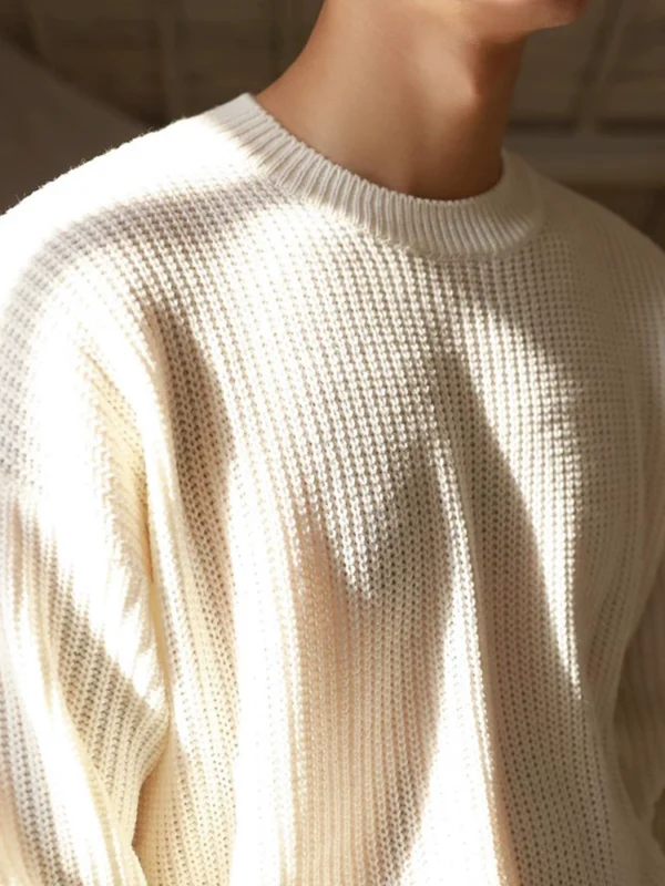 MRCYC male sweater sweater autumn and winter small fresh bottoming shirt set round neck Japanese casual warm sweater