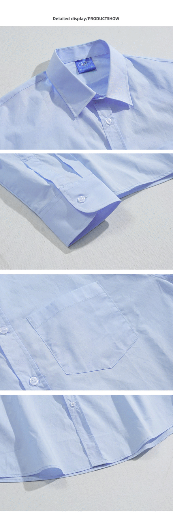 Mrcyc Men's High-end Korean Fashion Loose Long Sleeve High-end Solid Color Shirt