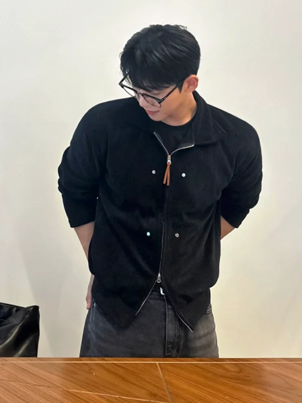 MRCYC Double Zipper Casual Jacket Men's Spring Loose Lapel Jacket Korean Trend Versatile Design Top