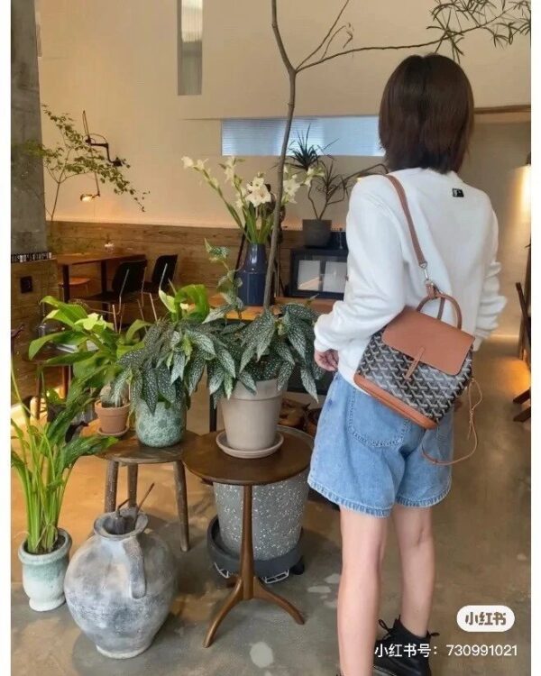 Goya Mini Alpin Dogtooth Mini Flap Backpack Size 20×23×10 Gift Box Packaging